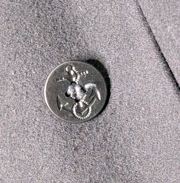 *MINT USED* Men's NAVY Issued Peacoat - Circa 1992 San Diego Base - Size 40R - Picture 7 of 7